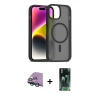 MARSİLYAN™- iPhone 15 Kılıf Siluet Minimal Prime - Şeffaf 360 Full Body Arka Koruyucu + Raze Metal Kamera Lens - YL