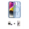 MARSİLYAN™- iPhone 15 Kılıf Siluet Minimal Prime - Siyah Bilvis 3D Mat Cam Ekran Koruyucu + Bilvis Titan Kamera Lens - PE