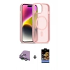 MARSİLYAN™- iPhone 15 Kılıf Siluet Minimal Prime - Siyah Buffer Hayalet Cam Ekran Koruyucu + Raze Metal Kamera Lens - YL