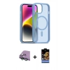 MARSİLYAN™- iPhone 15 Kılıf Siluet Minimal Prime - Siyah Buffer Hayalet Cam Ekran Koruyucu + Raze Metal Kamera Lens - YL