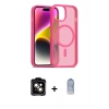 MARSİLYAN™- iPhone 15 Kılıf Siluet Minimal Prime - Siyah Joko Magic 5D Cam + PVD Metal Kamera Lens - TU