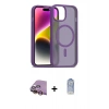 MARSİLYAN™- iPhone 15 Kılıf Siluet Minimal Prime - Siyah Joko Magic 5D Cam + Raze Metal Kamera Lens - SI