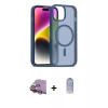 MARSİLYAN™- iPhone 15 Kılıf Siluet Minimal Prime - Siyah Joko Magic 5D Cam + Raze Metal Kamera Lens - SI