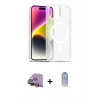 MARSİLYAN™- iPhone 15 Kılıf Siluet Minimal Prime - Siyah Joko Magic 5D Cam + Raze Metal Kamera Lens - SI