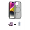 MARSİLYAN™- iPhone 15 Kılıf Siluet Minimal Prime - Siyah Joko Magic 5D Cam + Raze Metal Kamera Lens - SI