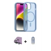 MARSİLYAN™- iPhone 15 Kılıf Siluet Minimal Prime - Siyah Joko Magic 5D Cam + Raze Metal Kamera Lens - YL