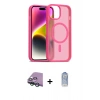 MARSİLYAN™- iPhone 15 Kılıf Siluet Minimal Prime - Siyah Joko Magic 5D Cam + Raze Metal Kamera Lens - YL
