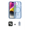 MARSİLYAN™- iPhone 15 Kılıf Siluet Minimal Prime - Siyah Joko Magic 5D Cam + PVD Metal Kamera Lens - YL