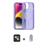 MARSİLYAN™- iPhone 15 Kılıf Siluet Minimal Prime - Siyah Joko Magic 5D Cam + PVD Metal Kamera Lens - YL