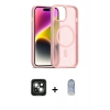 MARSİLYAN™- iPhone 15 Kılıf Siluet Minimal Prime - Siyah Joko Magic 5D Cam + PVD Metal Kamera Lens - YL