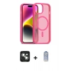 MARSİLYAN™- iPhone 15 Kılıf Siluet Minimal Prime - Siyah Joko Magic 5D Cam + PVD Metal Kamera Lens - YL