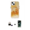 MARSİLYAN™- iPhone 15 Kılıf Ufuk Doku Prime - Şeffaf 360 Full Body Arka Koruyucu + Bilvis Titan Kamera Lens - PE