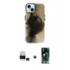 MARSİLYAN™- iPhone 15 Kılıf Ufuk Doku Prime - Şeffaf 360 Full Body Arka Koruyucu + Bilvis Titan Kamera Lens - PE