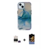 MARSİLYAN™- iPhone 15 Kılıf Ufuk Doku Prime - Siyah Buffer Hayalet Cam Ekran Koruyucu + Bilvis Titan Kamera Lens - YL