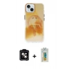 MARSİLYAN™- iPhone 15 Kılıf Ufuk Doku Prime - Siyah Polymer Nano Ekran Koruyucu + PVD Metal Kamera Lens - TU