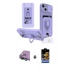 MARSİLYAN™- iPhone 15 Kılıf Vadi Form Prime - Siyah Buffer Hayalet Cam Ekran Koruyucu + Raze Metal Kamera Lens - YL