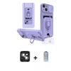 MARSİLYAN™- iPhone 15 Kılıf Vadi Form Prime - Siyah Joko Magic 5D Cam + PVD Metal Kamera Lens - YL