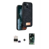 MARSİLYAN™- iPhone 15 Kılıf Vadi Klasik Serisi - Şeffaf 360 Full Body Arka Koruyucu + Bilvis Titan Kamera Lens - YL