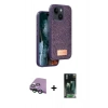 MARSİLYAN™- iPhone 15 Kılıf Vadi Klasik Serisi - Şeffaf 360 Full Body Arka Koruyucu + Raze Metal Kamera Lens - YL