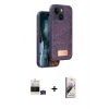 MARSİLYAN™- iPhone 15 Kılıf Vadi Klasik Serisi - Siyah Bilvis 3D Mat Cam Ekran Koruyucu + Bilvis Titan Kamera Lens - YL