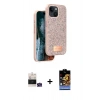 MARSİLYAN™- iPhone 15 Kılıf Vadi Klasik Serisi - Siyah Buffer Hayalet Cam Ekran Koruyucu + Bilvis Titan Kamera Lens - YL