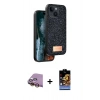 MARSİLYAN™- iPhone 15 Kılıf Vadi Klasik Serisi - Siyah Buffer Hayalet Cam Ekran Koruyucu + Raze Metal Kamera Lens - SI