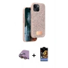 MARSİLYAN™- iPhone 15 Kılıf Vadi Klasik Serisi - Siyah Buffer Hayalet Cam Ekran Koruyucu + Raze Metal Kamera Lens - SI