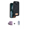 MARSİLYAN™- iPhone 15 Kılıf Vadi Klasik Serisi - Siyah Joko Magic 5D Cam + Raze Metal Kamera Lens - PE