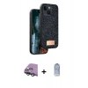 MARSİLYAN™- iPhone 15 Kılıf Vadi Klasik Serisi - Siyah Joko Magic 5D Cam + Raze Metal Kamera Lens - YL