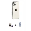 MARSİLYAN™- iPhone 15 Kılıf Vadi Minimal - Siyah Joko Magic 5D Cam + Bilvis Titan Kamera Lens - SH