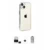 MARSİLYAN™- iPhone 15 Kılıf Vadi Minimal - Siyah Joko Magic 5D Cam + Bilvis Titan Kamera Lens - YL