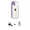 MARSİLYAN™- iPhone 15 Kılıf Vadi Minimal - Siyah Joko Magic 5D Cam + Bilvis Titan Kamera Lens - YL
