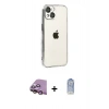 MARSİLYAN™- iPhone 15 Kılıf Vadi Minimal - Siyah Joko Magic 5D Cam + Raze Metal Kamera Lens - PE