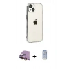 MARSİLYAN™- iPhone 15 Kılıf Vadi Minimal - Siyah Joko Magic 5D Cam + Raze Metal Kamera Lens - SI