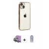 MARSİLYAN™- iPhone 15 Kılıf Vadi Minimal - Siyah Joko Magic 5D Cam + Raze Metal Kamera Lens - YL