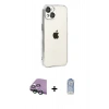 MARSİLYAN™- iPhone 15 Kılıf Vadi Minimal - Siyah Joko Magic 5D Cam + Raze Metal Kamera Lens - YL