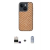 MARSİLYAN™- iPhone 15 Kılıf Vadi Özel Seri - Siyah Joko Magic 5D Cam + Bilvis Titan Kamera Lens - PE