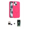 MARSİLYAN™- iPhone 15 Kılıf Yankı Form Serisi - Şeffaf 360 Full Body Arka Koruyucu + Bilvis Titan Kamera Lens - SH