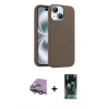 MARSİLYAN™- iPhone 15 Kılıf Yankı Form Serisi - Şeffaf 360 Full Body Arka Koruyucu + Raze Metal Kamera Lens - YL