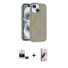 MARSİLYAN™- iPhone 15 Kılıf Yankı Form Serisi - Siyah Bilvis 3D Mat Cam Ekran Koruyucu + Bilvis Titan Kamera Lens - YL