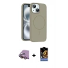 MARSİLYAN™- iPhone 15 Kılıf Yankı Form Serisi - Siyah Buffer Hayalet Cam Ekran Koruyucu + Raze Metal Kamera Lens - SI