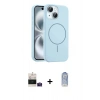 MARSİLYAN™- iPhone 15 Kılıf Yankı Form Serisi - Siyah Joko Magic 5D Cam + Bilvis Titan Kamera Lens - PE