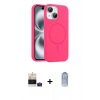 MARSİLYAN™- iPhone 15 Kılıf Yankı Form Serisi - Siyah Joko Magic 5D Cam + Bilvis Titan Kamera Lens - PE
