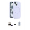 MARSİLYAN™- iPhone 15 Kılıf Yankı Form Serisi - Siyah Joko Magic 5D Cam + Bilvis Titan Kamera Lens - SH