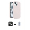 MARSİLYAN™- iPhone 15 Kılıf Yankı Form Serisi - Siyah Joko Magic 5D Cam + PVD Metal Kamera Lens - YL