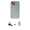 MARSİLYAN™- iPhone 15 Kılıf Yankı Serisi - Siyah Joko Magic 5D Cam + Bilvis Titan Kamera Lens - YL