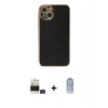 MARSİLYAN™- iPhone 15 Kılıf Yankı Serisi - Siyah Joko Magic 5D Cam + Bilvis Titan Kamera Lens - YL