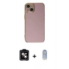 MARSİLYAN™- iPhone 15 Kılıf Yankı Serisi - Siyah Joko Magic 5D Cam + PVD Metal Kamera Lens - TU