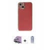MARSİLYAN™- iPhone 15 Kılıf Yankı Serisi - Siyah Joko Magic 5D Cam + Raze Metal Kamera Lens - YL