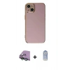 MARSİLYAN™- iPhone 15 Kılıf Yankı Serisi - Siyah Joko Magic 5D Cam + Raze Metal Kamera Lens - YL